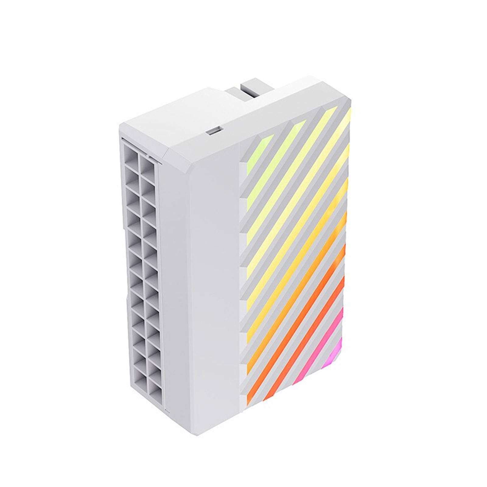 jiingekk PC Mainboard Power Adapter 24Pin Female To Male 90Degree Connectors For Desktops Vertical To Horizontal Adapter 1