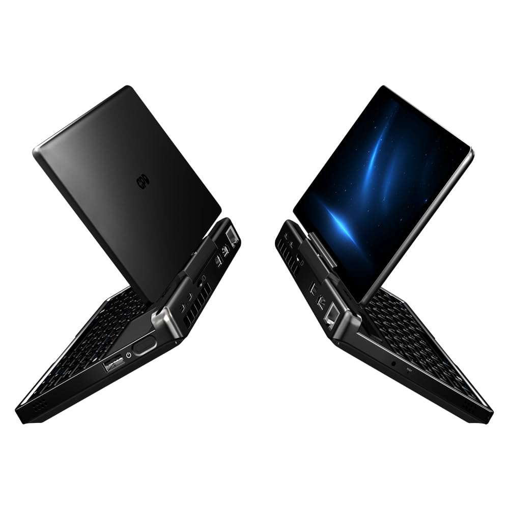 LANRUO GPD MicroPC 2 [ I3-N300-16GB+512GB ] 7" 1080P Display Portable Mini Laptop Tablet PC Computer Win 11 Home OS with 2.5G Ethernet, USB-C, HDMI 2.1, Wi-Fi 6, BT 5.2 Black 5