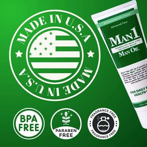 Man1 Man Oil Penile Health Cream - Advanced Care. Treat dry, red, cracked or peeling penile skin. Improves sensation over time 4