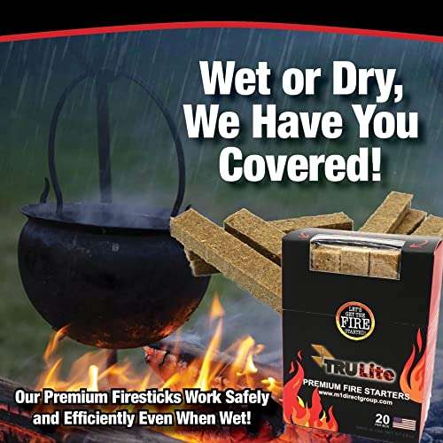 TRULite Grill Starter (20 Piece Box Ideal for Quickly and Safely Starting All Types of Grills, Outdoor Fires, Indoor Fireplaces, Campfires, and More! 5