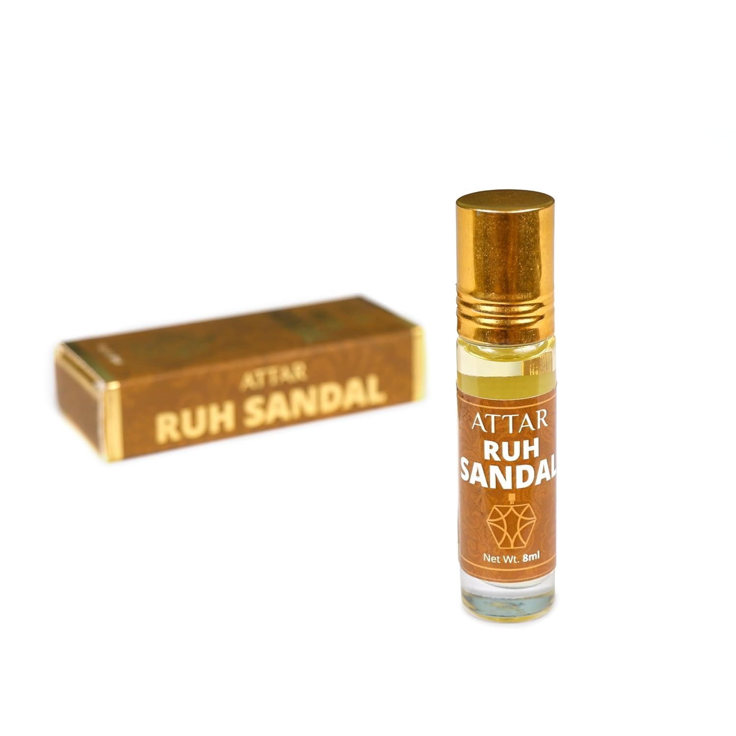 Ruh Sandal Attar Perfume for men/women | Roll on Perfume | Long Lasting original Fragrance | 8ml Alcohol free | Concentrated Ruh Sandal Scent Gifting 1