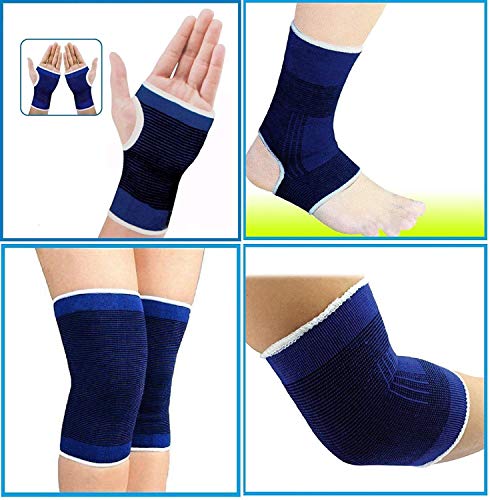 SGR Elastic Palm, Elbow, Knee, Ankle Supporter Combo of 4 Supporter with 1pc. Head Band & ONE Pair of Wrist Band 3