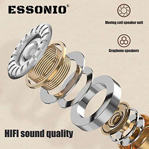 Wireless Earbuds Smallest Wireless Earbuds in-Ear Headphones Invisible Earbuds in Ear Earbuds for Small Ears Small Ear canals Discreet Headphones (Silver Black) 5