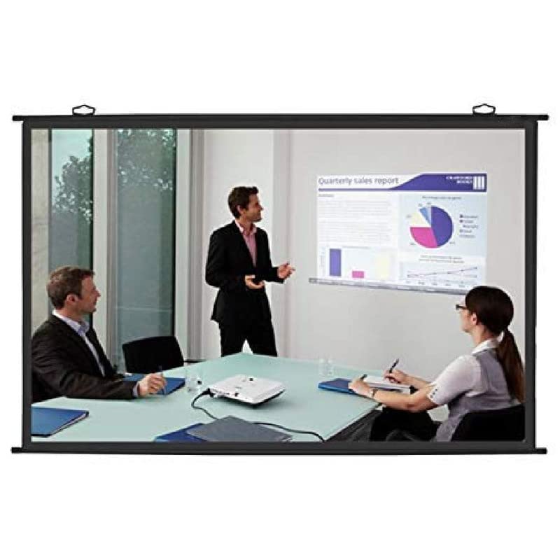 MOIZ Universal lite Series Map Type Movie Projection, Projector Screen, Imported High Gain Fabric, 100-Inch Diagonal with 16:9 Aspect Format in 1080p Full hd,3D Active, 4k Technology (87X49 Inches) 4
