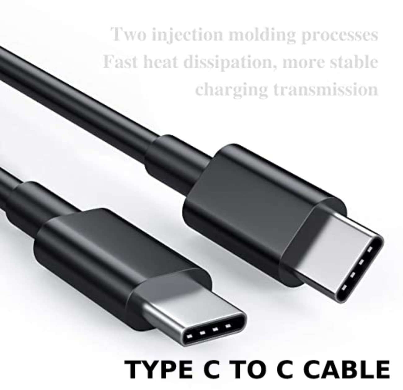 Type-C to Type-C Cable for Samsung Galaxy A53 5G Original USB Data & Charging Cable PD Dash WRAP Fast Charging Cable 60W High Speed Rapid Fast Turbo QC 3.0 Charging Cable (Black, 4Amp, RVT.A1) 5