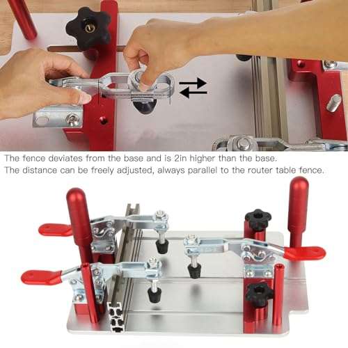 Router Table Coping Sled, Aluminum Router Table Coping Sled, Professional Rail Safety Coping Sled for Cabinet Door 3