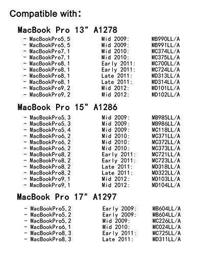 DAFUNY Replacement Screws 5 Set Compatible with MacBook Pro and Phillips Screwdriver for A1278 A1286 A1297, 2009 2010 2011 and 2012 Version 6
