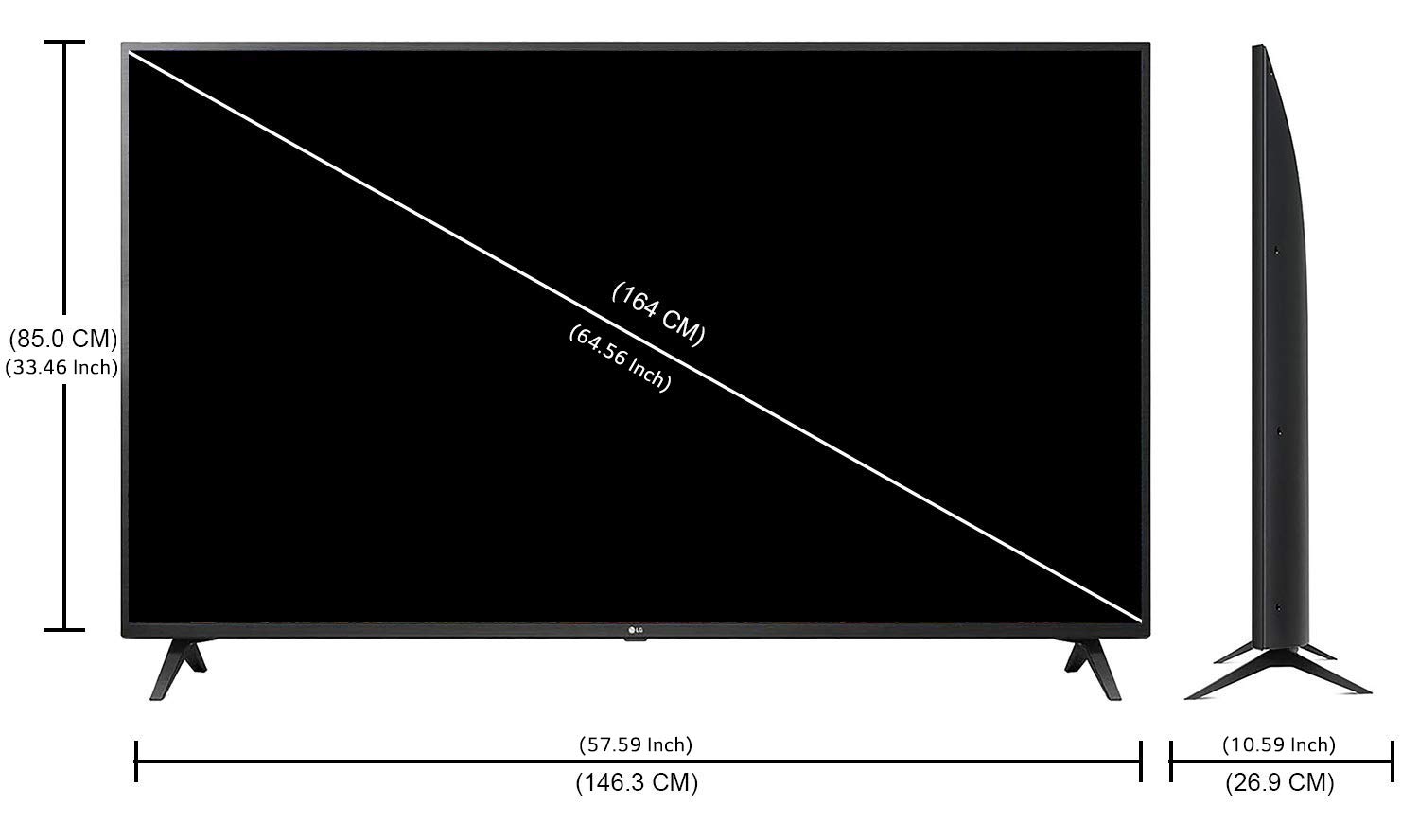 LG 164 cm (65 inches) 4K Ultra HD Smart IPS LED TV 65UM7290PTD (Ceramic Black) 5
