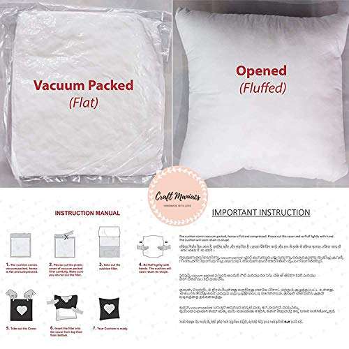 CRAFT MANIACS Kawaii Cuties Squeeze Cheeks 16*16 INCHES Pillow with Filler | Merch for Your Favourite Brother / Sister / Best Friend / Lover 2