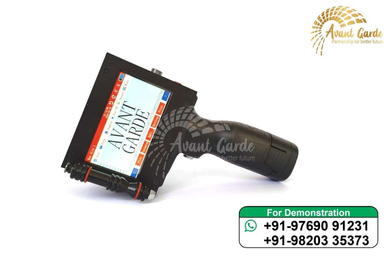 Electrodose Intelligent Handheld Inkjet Printer Ink Date Coder Coding Machine LED Screen (Multicolour) 6