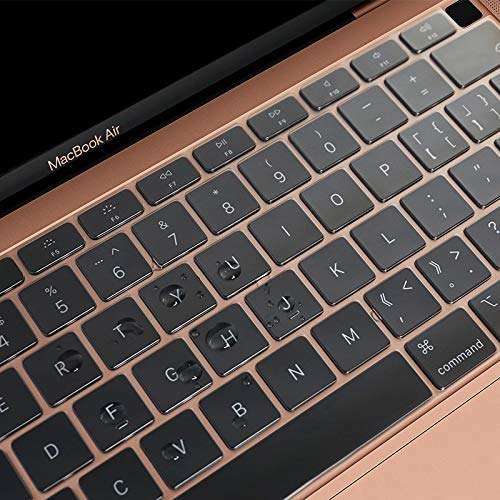 Justec 2020 Ultra Thin Soft TPU Protective Skin Keyboard Cover for MacBook Air 13 Inch 2020 Compatible Model A2179/A2337 (Clear) 3