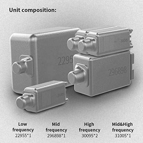 KZ AS10 in-Ear Monitors 5 Balanced Armature Driver Headset, Noise Cancelling Headphones IEMs Earphones with Detachable 2 Pin Cable for Musician,Singer,Guitarist Drummer,Church (Cyan,Without Mic) 4