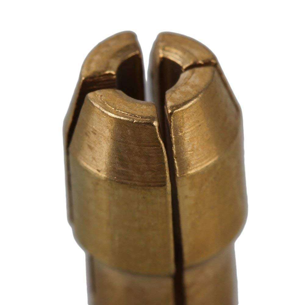 Diy Crafts 10998 India 999 0.5-32mm Brass Collet Drill Chuck for Dremel Rotary Tools, Multicolor, Pack of 10 6