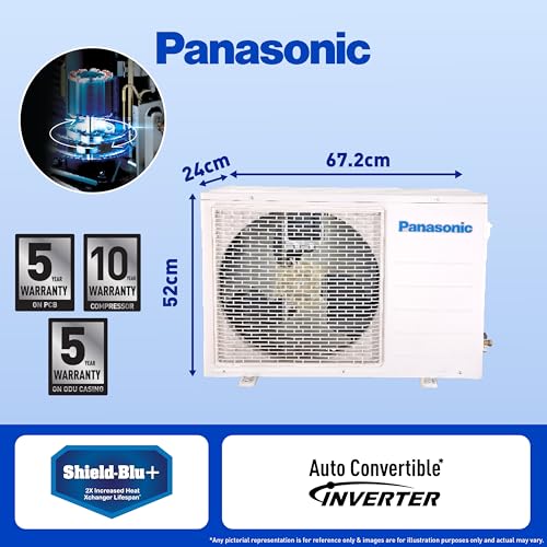 Panasonic 1 Ton 3 Star Wi-Fi Inverter Smart Split AC (Copper Condenser, 7 in 1 Convertible with True AI Mode, PM 0.1 Air Purification Filter, CS/CU-SU12ZKYWA, 2024 Model, White) 5