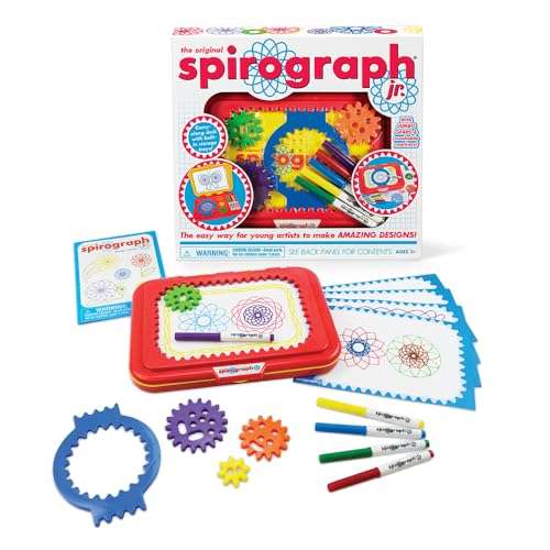 Spirograph Jr. — Jumbo Sized Gears Classic Retro Toy For Spiral Drawing Art Design Toy Kit for Smaller Hands — For Kids Ages 3 and Up 1