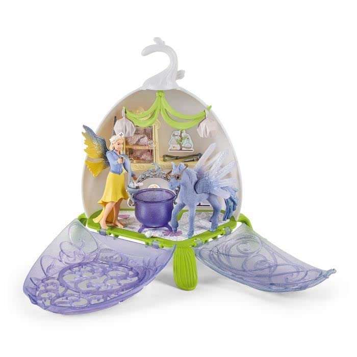Schleich Bayala Fairy Vet Blossom - Magical Twinkle House Playset and Enchanting Fairy Vet Kit for Girls and Boys, 14-Piece Toy Set with Figurine for Kids Ages 5-12 5