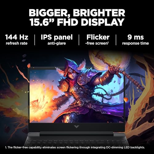 HP Victus Gaming Laptop, 12th Gen Intel Core i7-12650H, 4GB RTX 3050 GPU, 15.6-inch (39.6 cm), FHD, IPS, 144Hz, 16GB DDR4, 1TB SSD, Backlit KB, B&O, Dual Speakers (MSO, Silver, 2.29 kg), fa0187TX 5