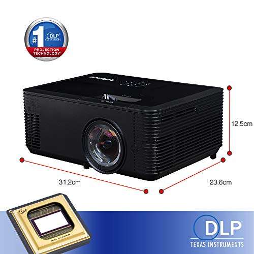 InFocus IN138HDST Projector, Black, 1920 x 1080 3