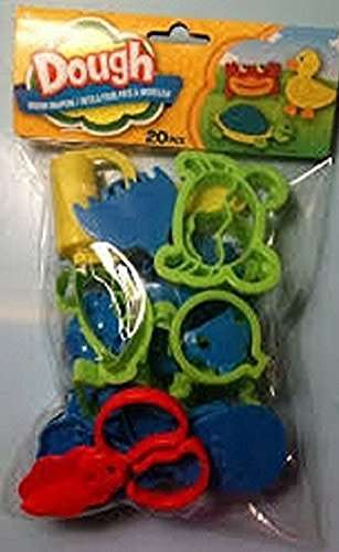 Dough Cookie Clay Cutters Shapes Shapers Molds (20 Pieces) Assorted Animals & Objects 3
