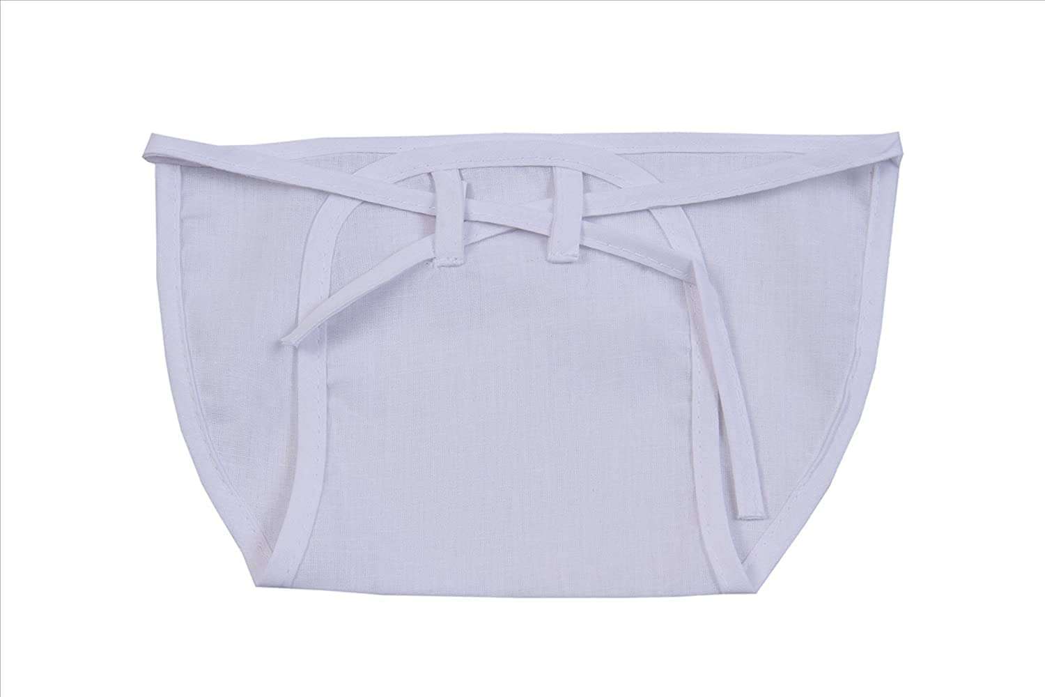 TEDDYIFY Langot for New Born Baby, Washable, Reusable, Cotton Cloth, U-Shape Essential for Newborn (U-Shape White Cotton) 4