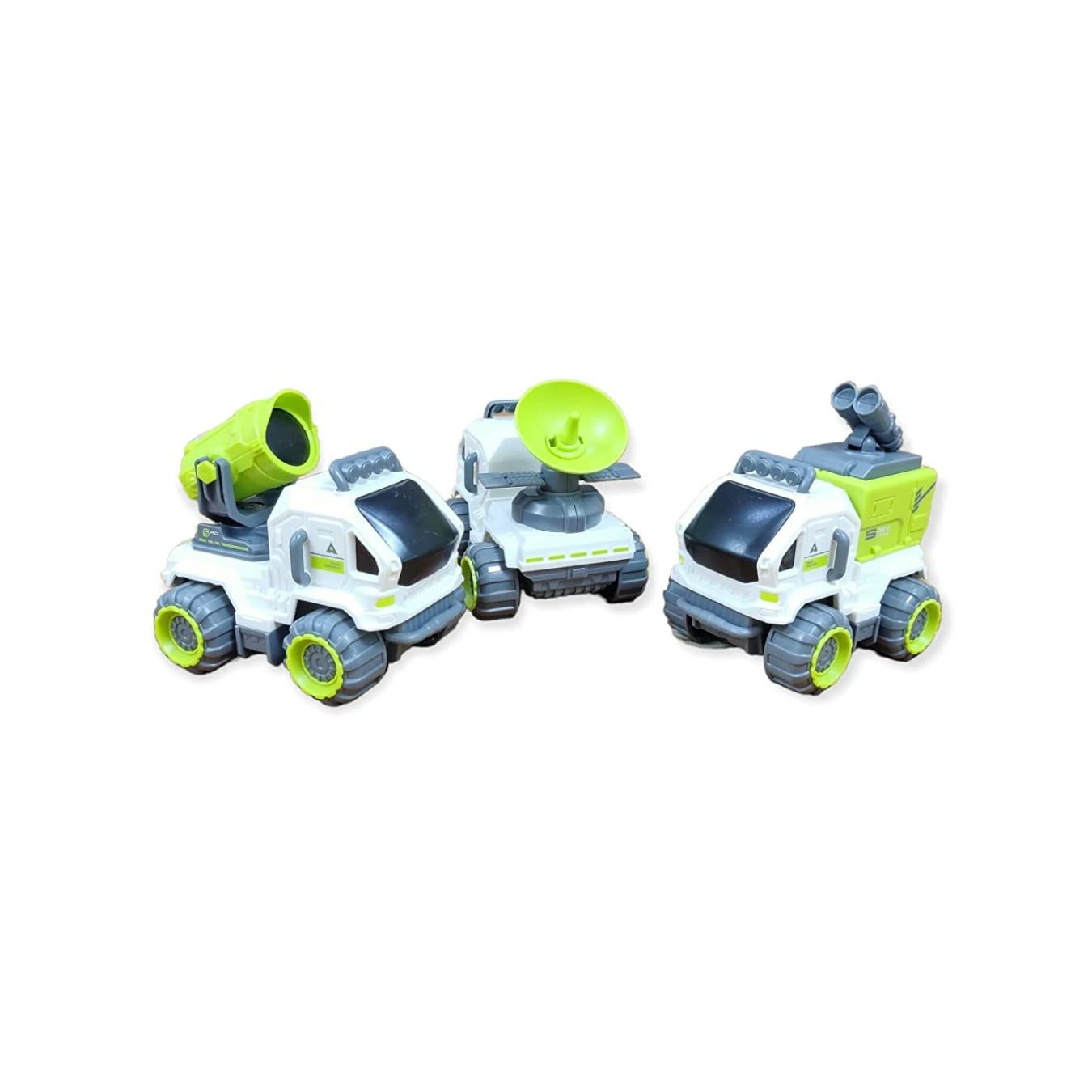 Invite Enterprise Space Vehicle Set | Telescope, GPS (Transmitter & Receiver), Durbin (Binoculars) Vehicle Toys for Kids 3-12 Years | Space Set Move Forward and Backward (Pull Back)(Pack of 3) 1