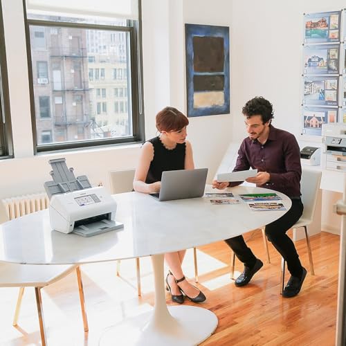 Brother ADS-4900W Professional Desktop Scanner with Fast Scan Speeds, Duplex, Wireless, and Large Touchscreen, White 4