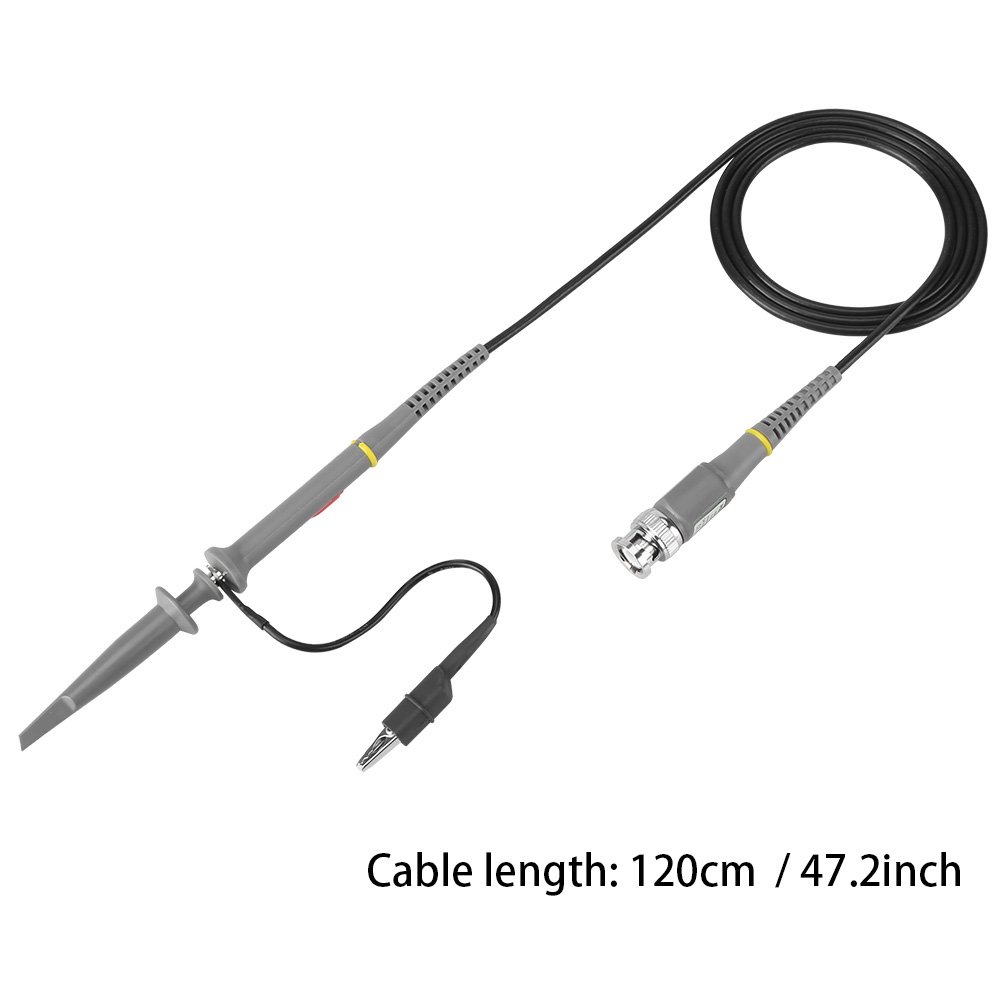 Oscilloscope Probe, 2pcs 100Mhz Oscilloscope Clip Probe P6100 1X/10X 6