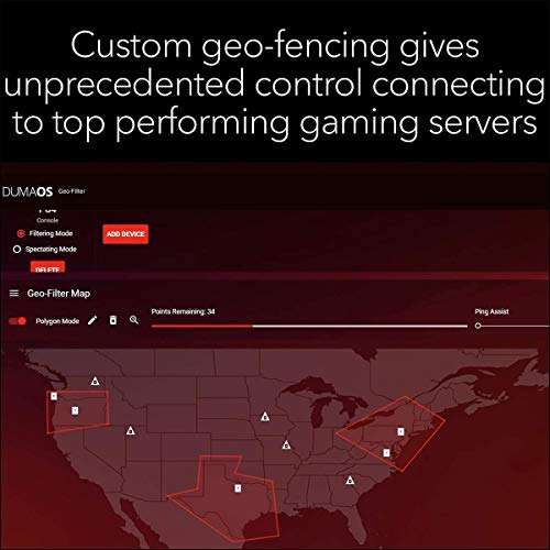 Netgear Nighthawk Pro Gaming 6-Stream WiFi 6 Router (Xr1000)-Ax5400 Wireless Speed (Up to 5.4Gbps)|Dumaos 3.0 Optimizes Lag-Free Server Connections|4 X 1G Ethernet&1 X 3.0 USB Ports,Black,Dual_Band 5