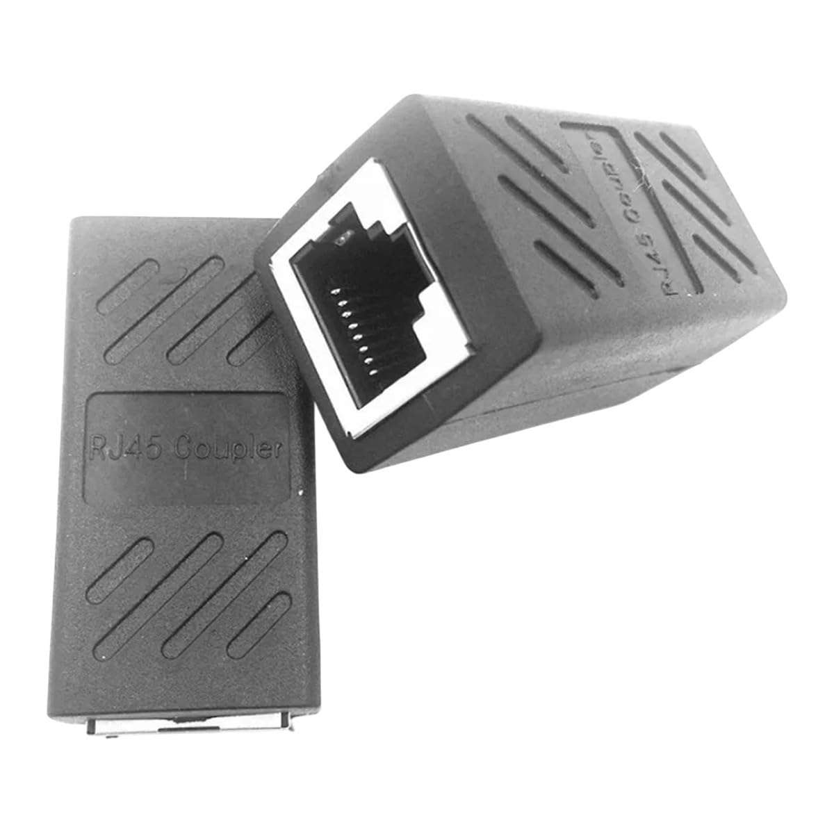 2pcs RJ45 Coupler Ethernet Cable Coupler LAN C0innector Inline Cat7/Cat6/Cat5e Ethernet Cable Extender Adaptier Female to Female New 2026 High for Reliable Electronic Component 1