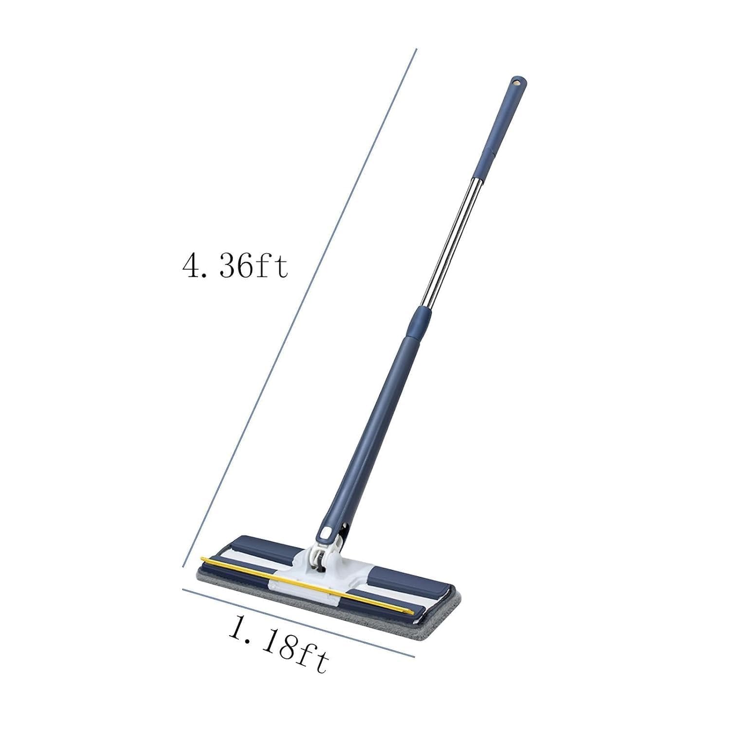 JAYTOP 1 Pc Flat Mop Head Refill Replacement Microfiber Mop Pads for Wet & Dry Mops Floor Cleaning Pads - (36x12cm)(Grey) 3