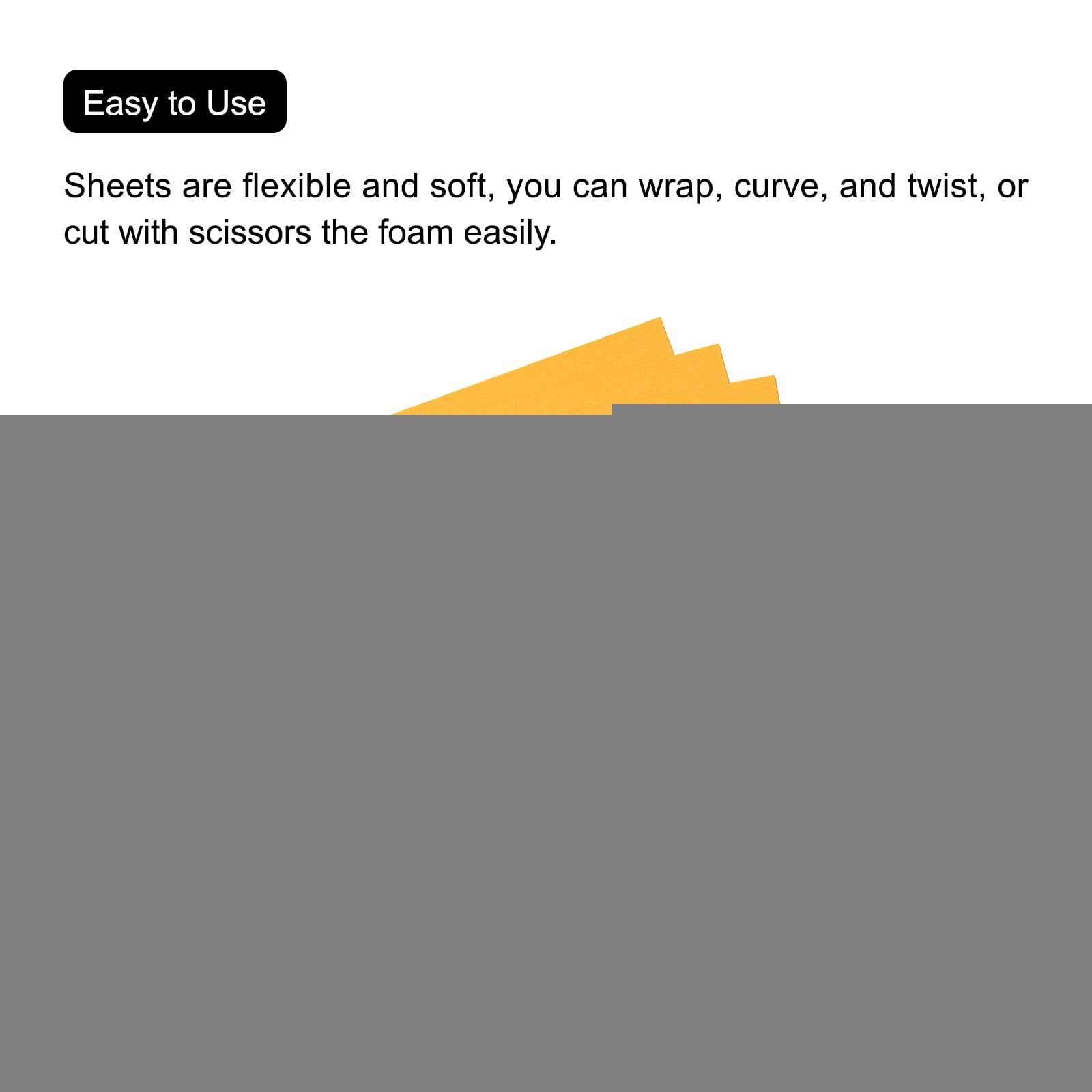 MECCANIXITY EVA Foam Sheets Gold Tone 19.7 Inch x 17.7 Inch 0.8mm Thick Crafts Foam Sheets for Costumes, Arts and Crafts Projects Pack of 5 5