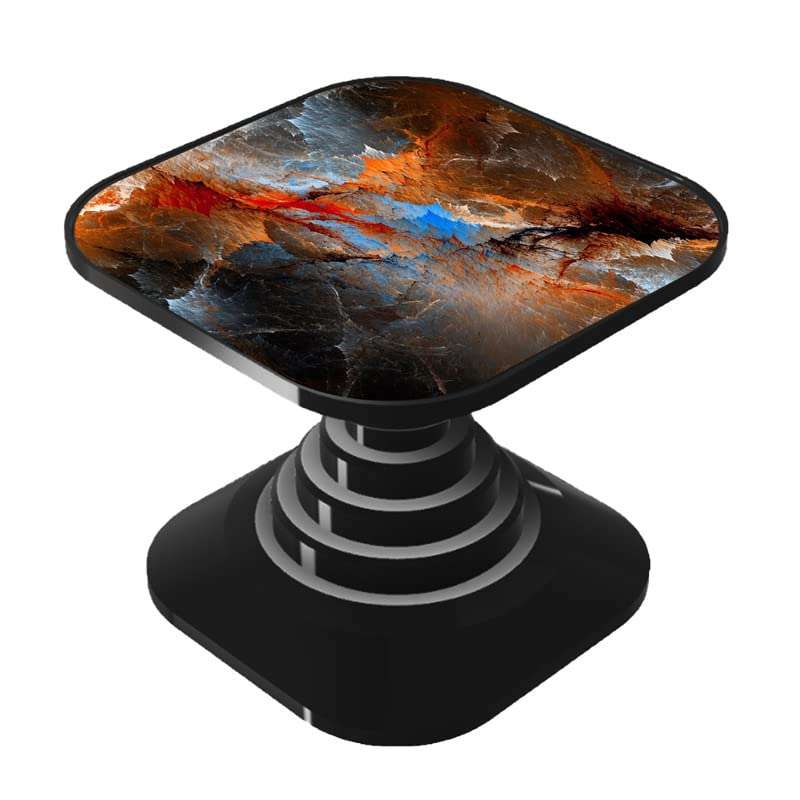 Dwellamor Mobile Holder Grip & Stand for Phones, Tablets, Finger Selfie Holder Matte Finish Socket 360 Degree Rotating Expanding Square Mobile Socket Grips for Smartphones Red Marble [SHU32] 1