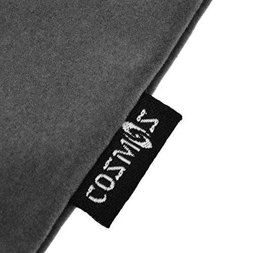 Cosmos 5 Pcs Portable Headphone Carrying Bag Travel Headset Storage Pouch Soft Drawstring Headphone Case Bag for Over-Ear Headphones Gaming Headset Neckband Earphones (Gray Color) 4