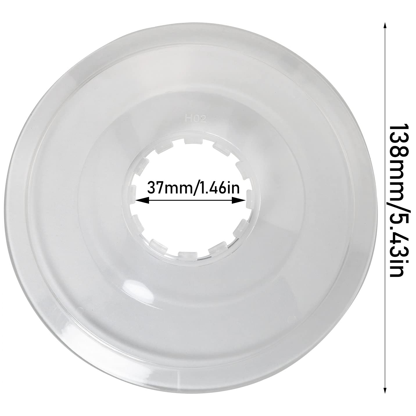 LUORNG 2PCS Freewheel Spoke Protector, Diameter 138mm Bicycle Flywheel Guard Bike Wheel Spoke Protector Cover Part for Mountain Bike, Road Bike 4