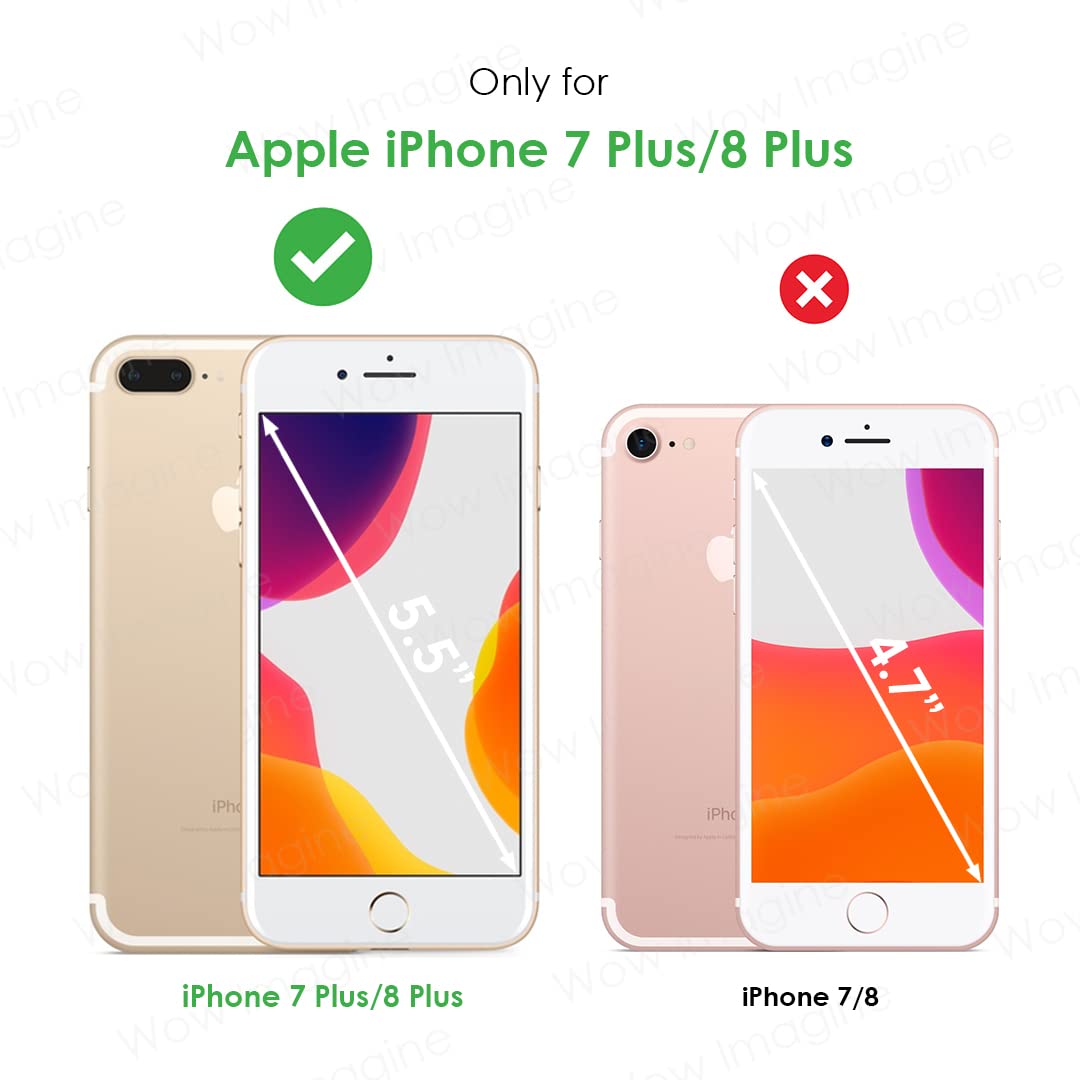 WOW IMAGINE Back Cover For iPhone 7 Plus / 8 Plus ( Poly Carbonate|Black ) 3
