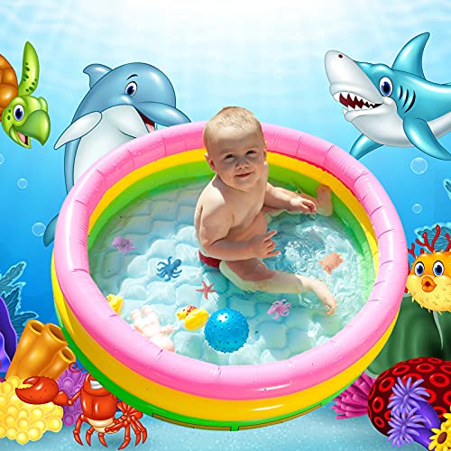 48 Pieces Water Growing Animals Toys Aquatic Animals Toys Set Water Growing Sea Creatures Aquatic Sea Creatures Toy Colorful Water Expanding Sea Creatures for Boys Girls Party Favors, 1.8 x 1.2 Inches 5