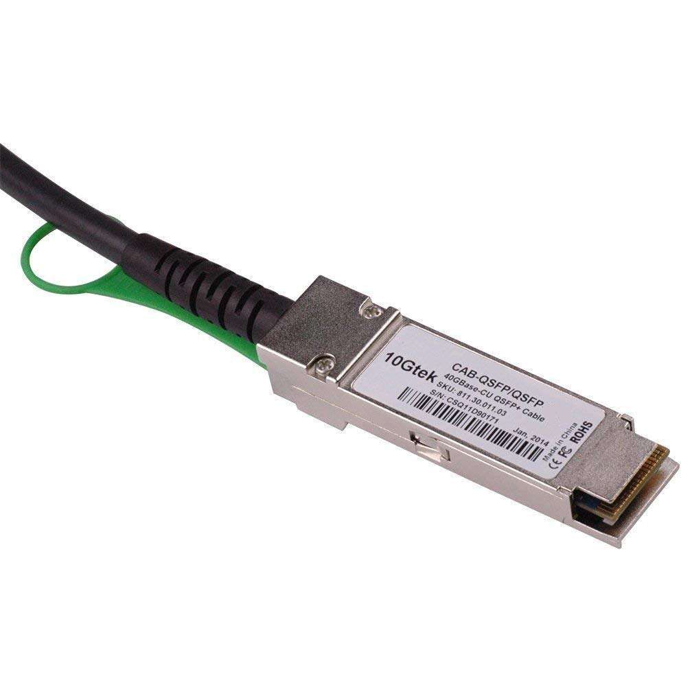 40G QSFP+ DAC Cable - 40GBASE-CR4 Passive Direct Attach Copper Twinax QSFP Cable for Dell Force10 CBL-QSFP-40GE-PASS-5M Devices, 5-meter(6.5ft) 4