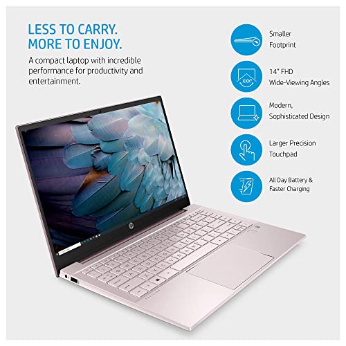 HP Pavilion 14, Intel 11th Gen Core i5 FHD Micro-Edge Anti-Glare Display 14(35cm) Laptop (16GB RAM/512GB SSD/Iris X Graphics/Alexa/Backlit KB/B&O Audio/FPR/Windows 11 Home Ready/1.41kg, 14-dv1002TU) 2