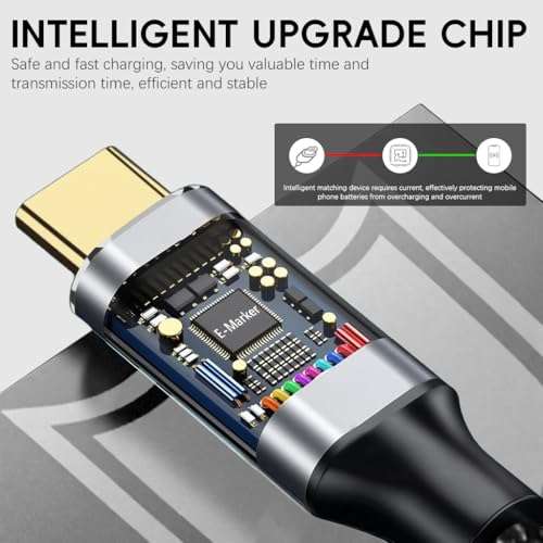 Verilux® USB C Extension Cable 5M/16.4Ft, PD 20W Type C Male to Female Support Fast Charging, Type C Cable Fast Charging Compatible for iPhone 17/17 Pro/17 Pro Max/16/15, MacBook, iPad 4