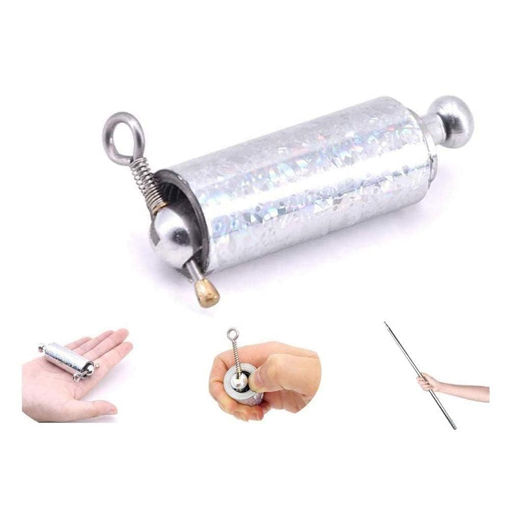 SHR ENTERPRISE Magic Stick Silver Appearing Cane Metal Steel Stick Stretchable Extendable Stick Magical Pocket Stick Staff for Girls Boys Adult