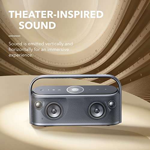 Soundcore Motion X600 Portable Bluetooth Speaker with Spatial Audio, 50W Sound, IPX7 Waterproof, Pro EQ, AUX-in, for Home, Office, Backyard and Bathroom Use (Blue) 3