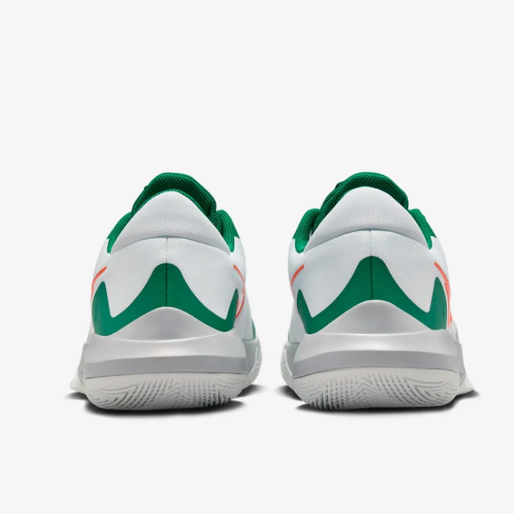 Nike Precision 6 Basketball Shoes (DD9535-103, White/Malachite/Sundial/Safety Orange) Size 9.5 3