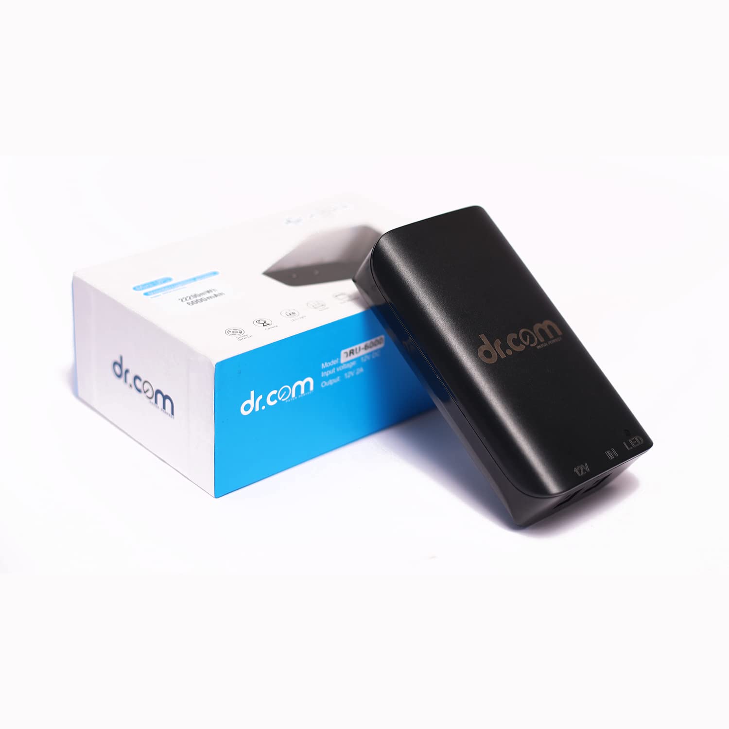 dr.com Smart UPS Mini Size 6000mAh Battery 4 Hours uninterrupted Power Backup for Router, Home Camera, LED Lights, Smartphone, ONT, ONU, Support 12V Output - DRU-6000 5