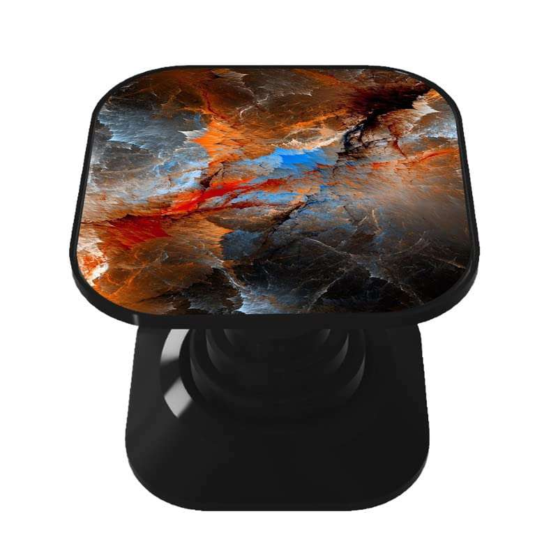 Dwellamor Mobile Holder Grip & Stand for Phones, Tablets, Finger Selfie Holder Matte Finish Socket 360 Degree Rotating Expanding Square Mobile Socket Grips for Smartphones Red Marble [SHU32] 3