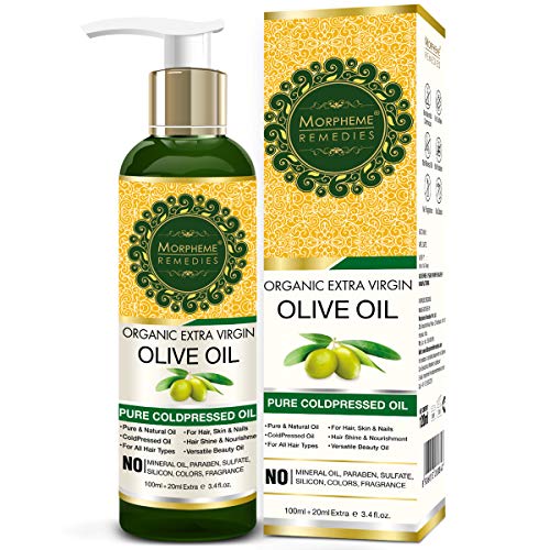 Morpheme Remedies Organic Extra Virgin Cold Pressed Olive Oil, 120ml