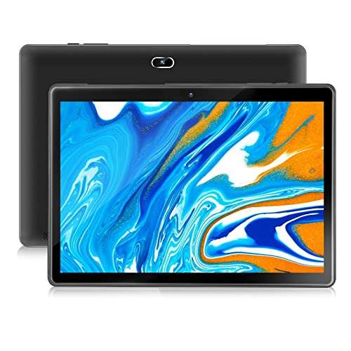 Android 10.0 Tablet 10 inch qunyiCO Y10 (10.1''), 2GB RAM 32GB Storage, 2MP+8MP Dual Camera, Quad-Core Processor, 1280x800 IPS HD Display Screen, Wi-Fi Bluetooth 5000mAh, GMS Certified Black 1