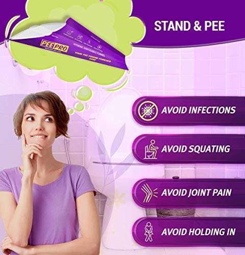 Pee Pro - Disposable Sanitary Urination Funnel | Female Freedom to Stand & Pee On The Go | 10 Count Value Pack + 2 Free Units | for Public Places, Travel, Camps, Hiking, Parties & Outdoor Activities 5