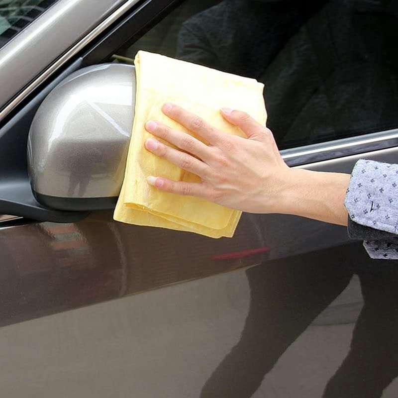 Semaphore Magic Chamois/Clean Cham Cleaning Cloth for Dry & Wet Cleaning of Car, Bike, Home, Kitchen Compatible with Fiat Pnto EVO 6