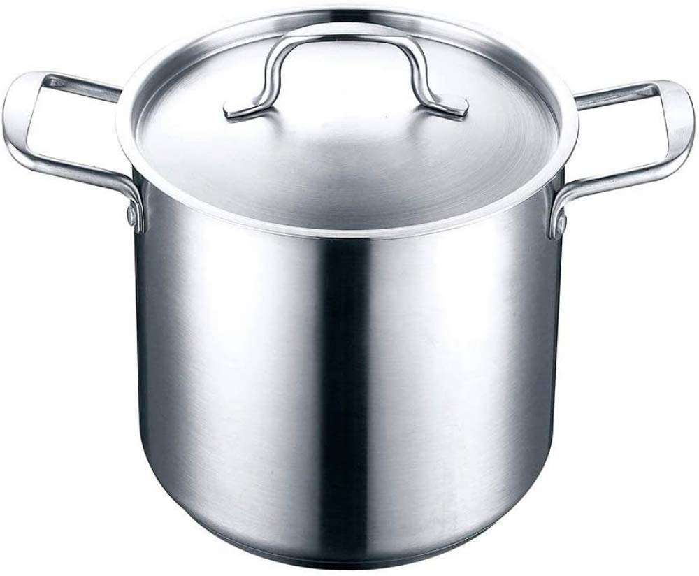 Cooking Pots Pans Stockpot Stainless Steel Asparagus Vegetable Pots with lid Suitable for All Stove Tops Including Induction cookware,Silver Frying Pan -22 * 20cm frying pan Wok 1