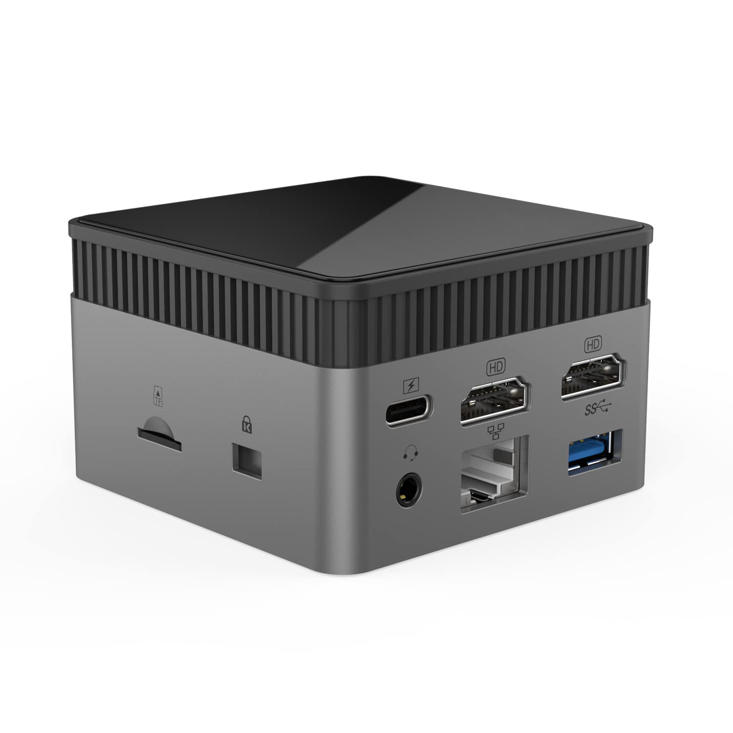 IDEARACE Mini Desktop PC Celeron N5105 CPU 4 Cores Up to 2.90GHz 8GB RAM 256GB SSD Built in AC7265/2.4G/5G 2xHD 1xGiga LAN(RJ45) 2